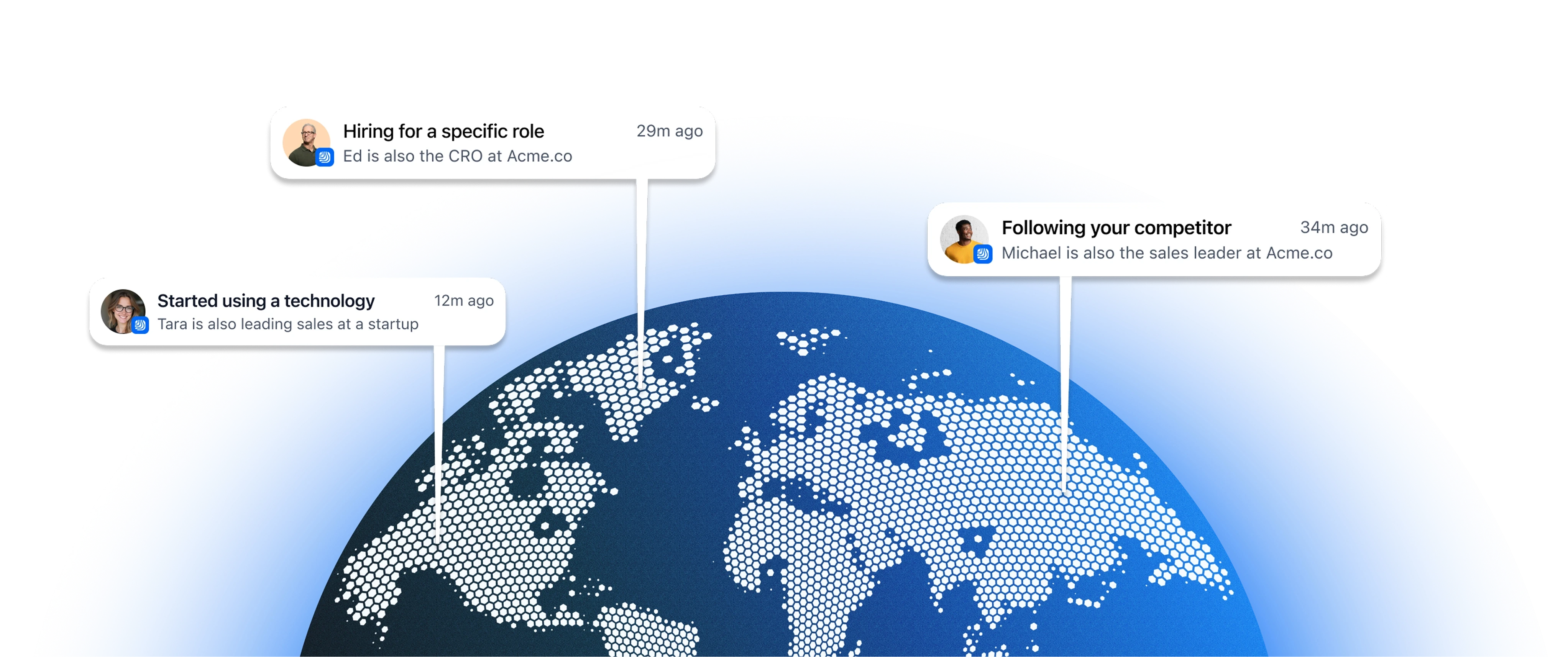 globe with signals illustration