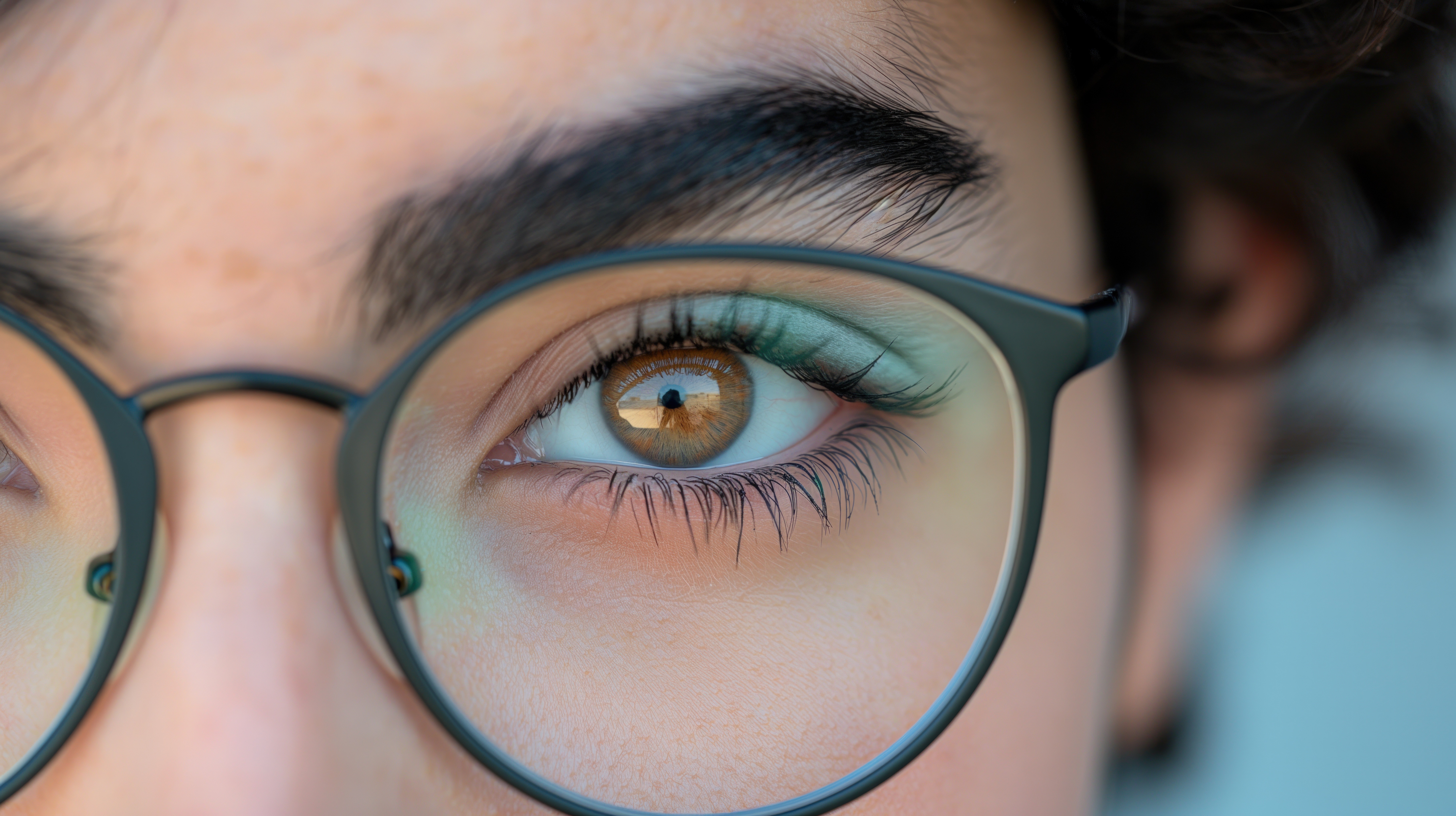 close up of an eye