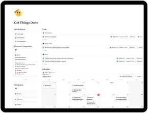 Getting Things Done Notion Template