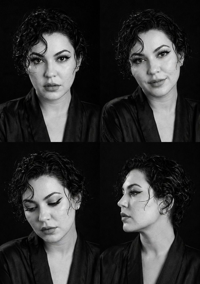 B&W Fashion Casting Contact Sheet