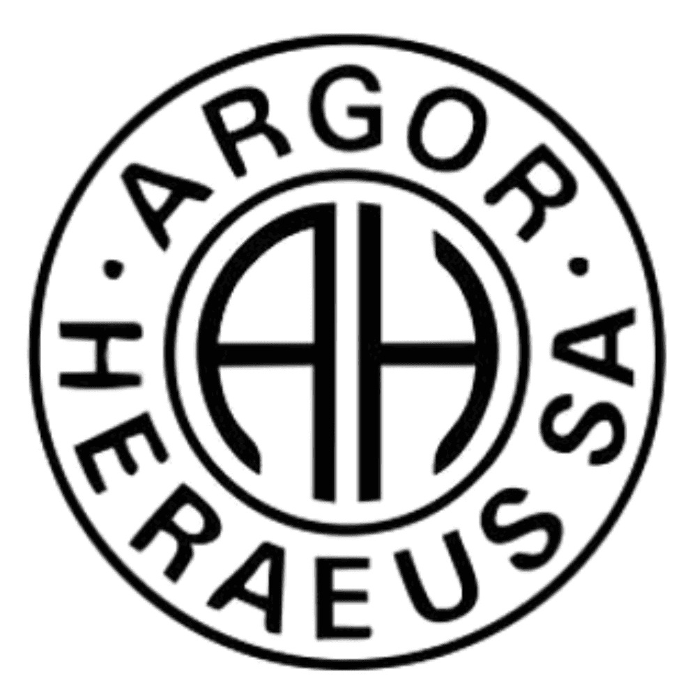 Argor-Heraeus SA refinery partner logo for gold and platinum bullion.