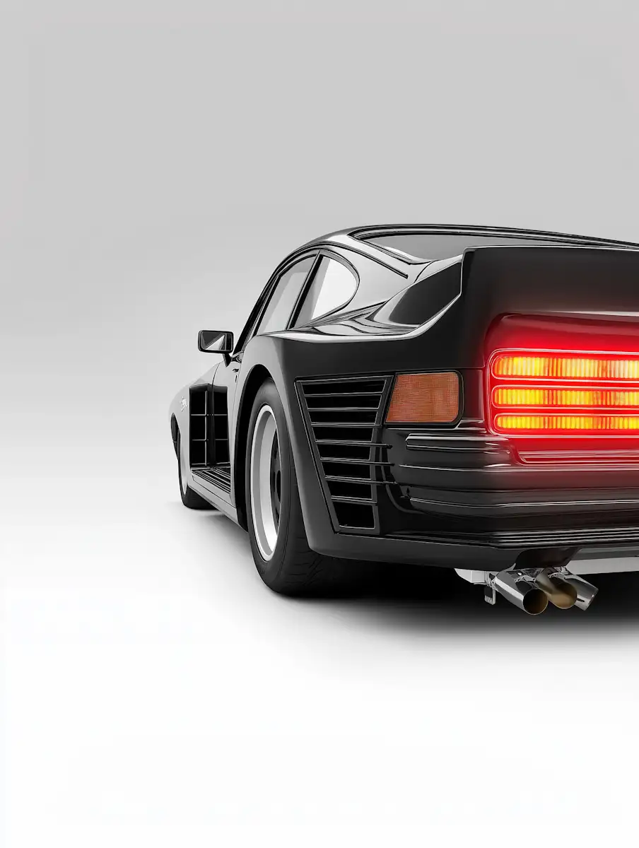 Classic Black Sports Car