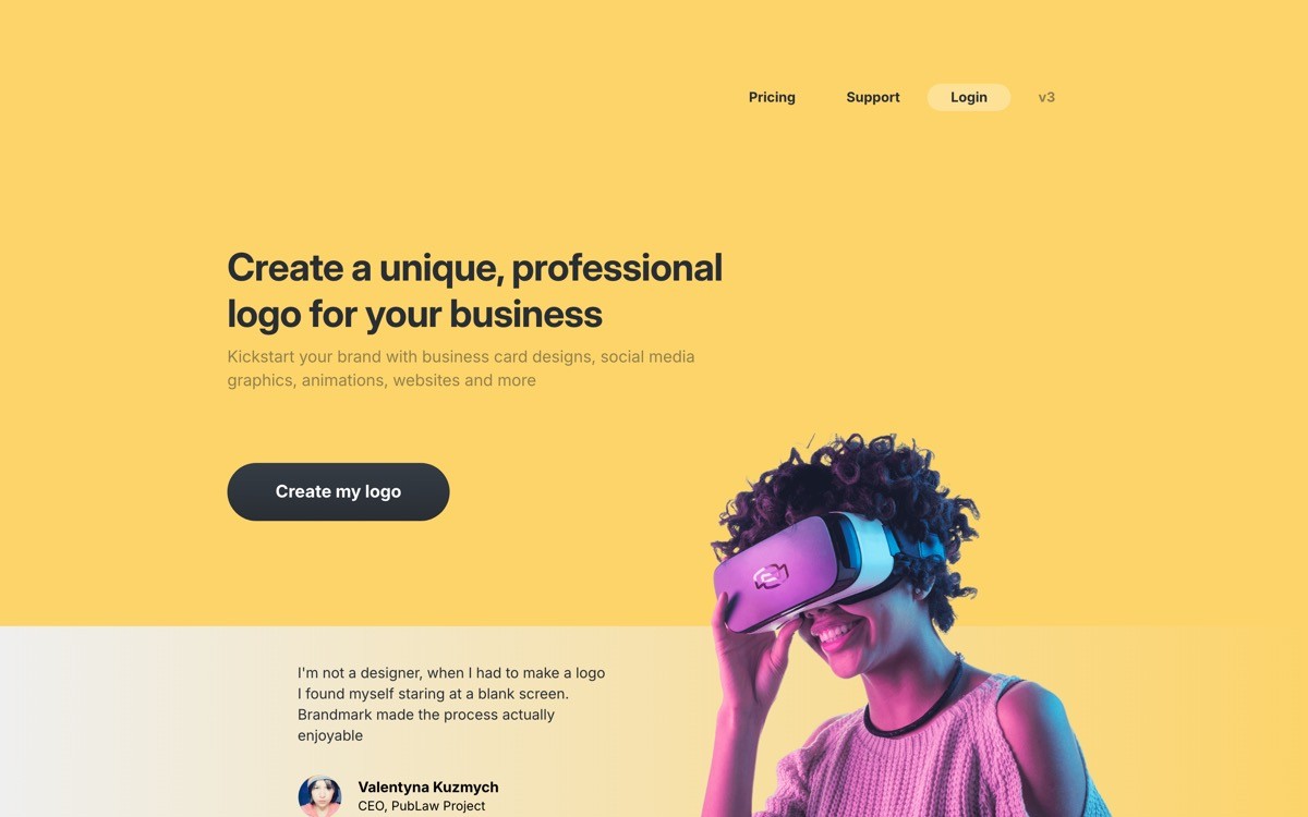 Best Brand Identity Tool Startup with Brandmark