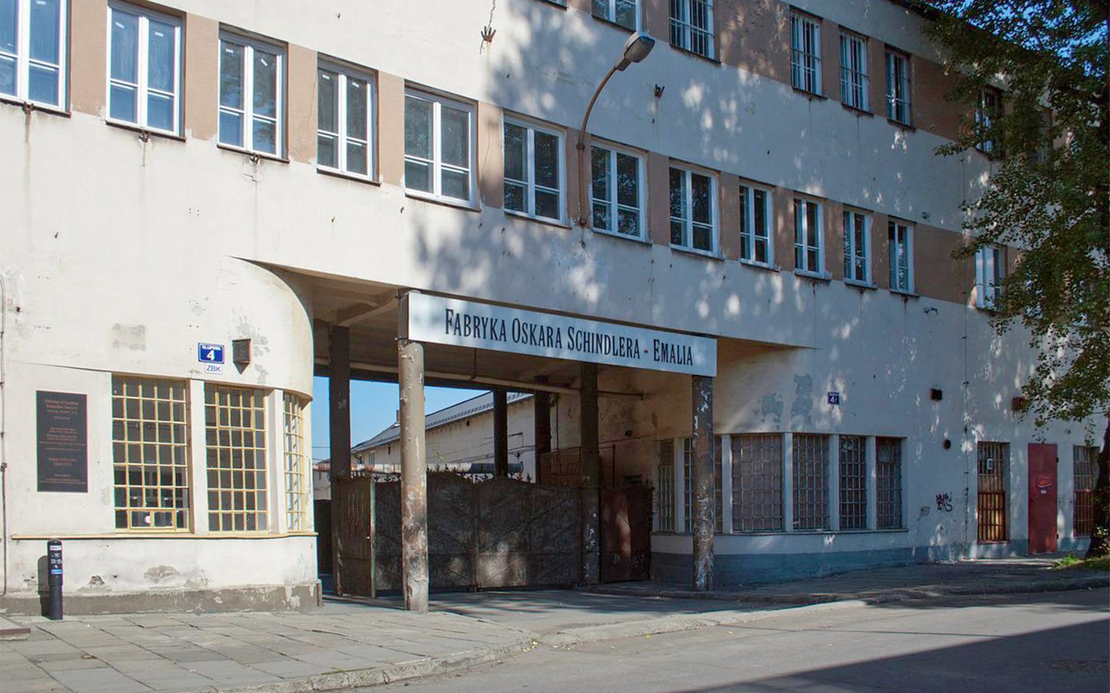 Oskar Schindler's Enamel Factory entrance in Krakow, Poland.