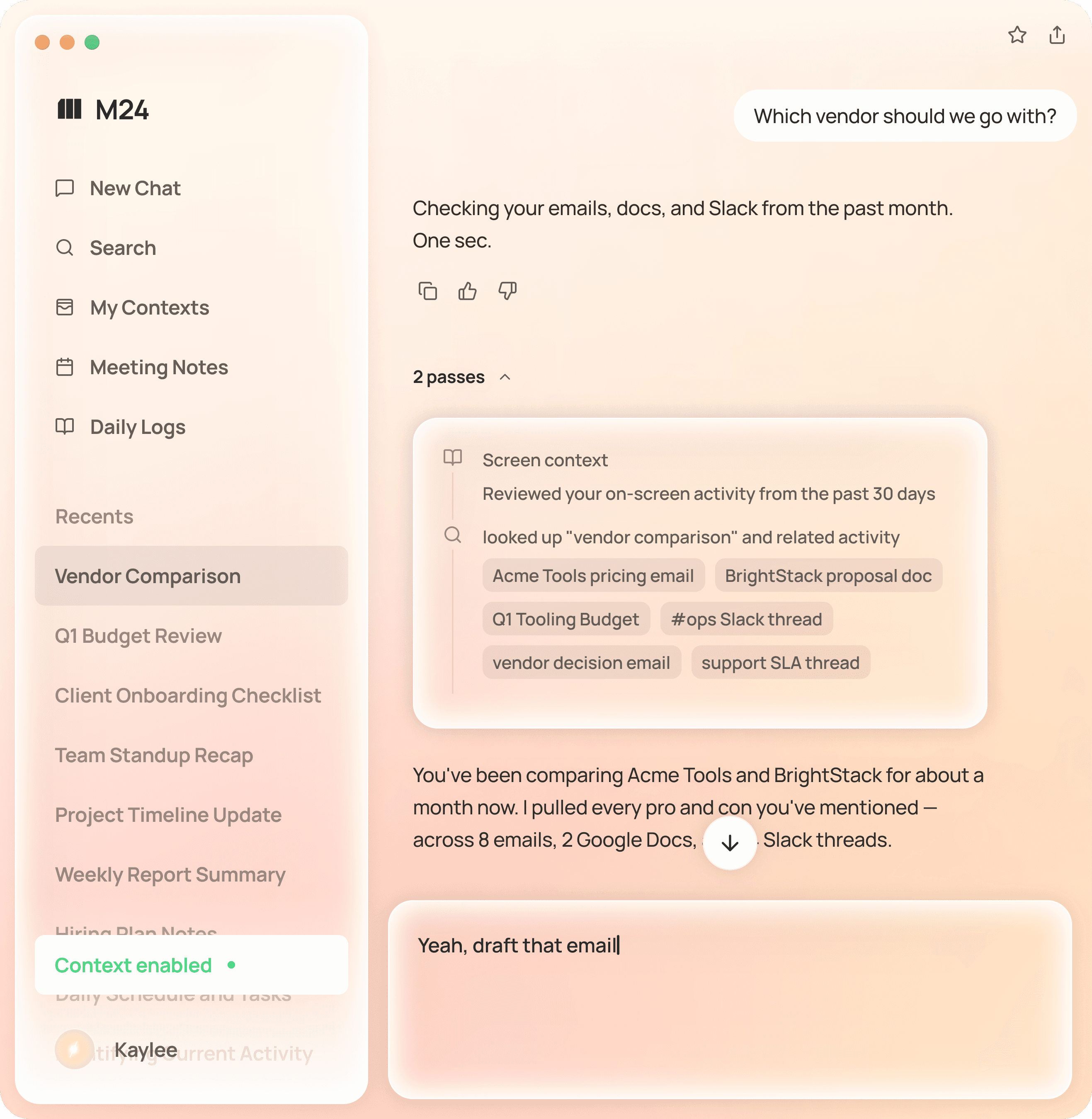 An image of Freelio's project ui