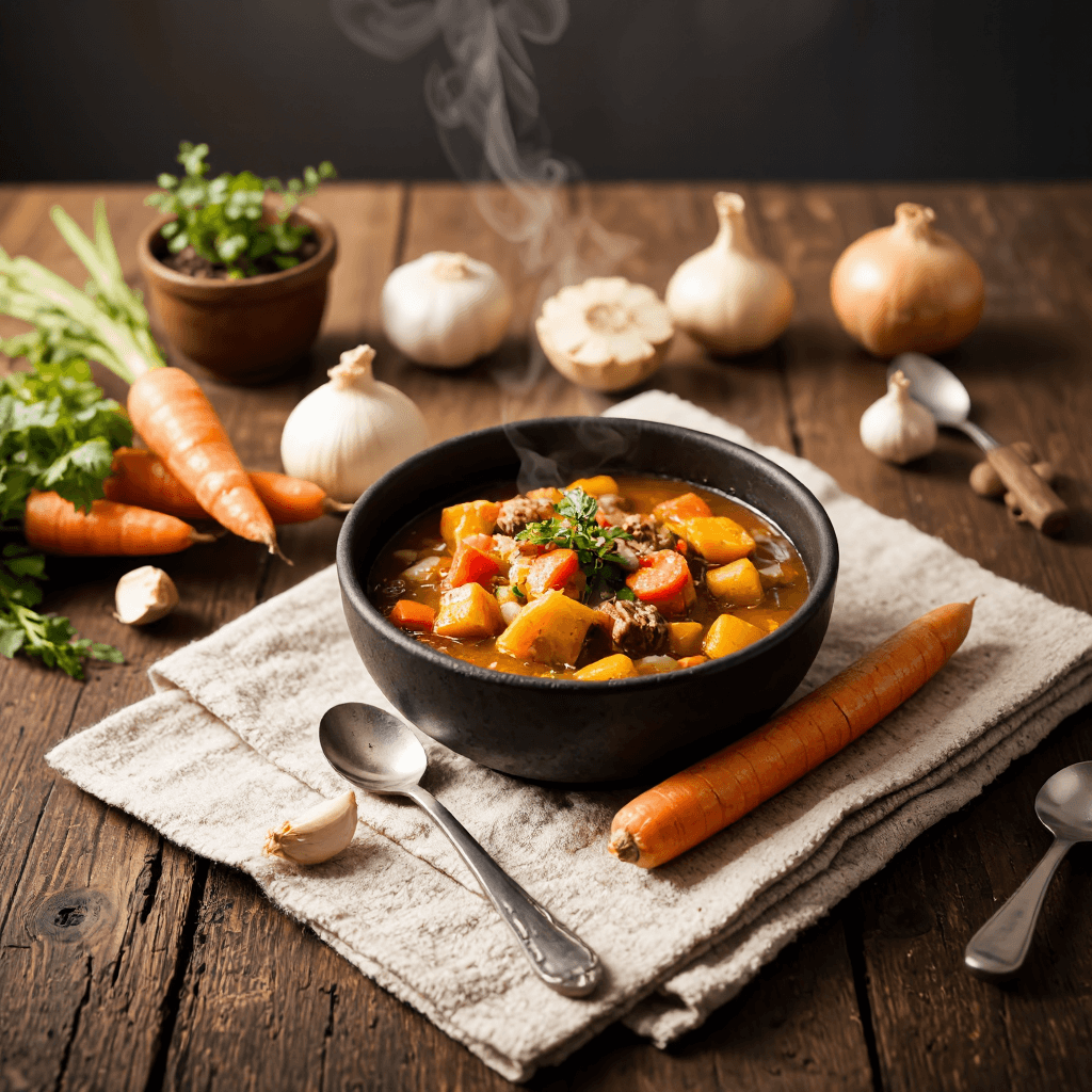 product photography of bowl of stew