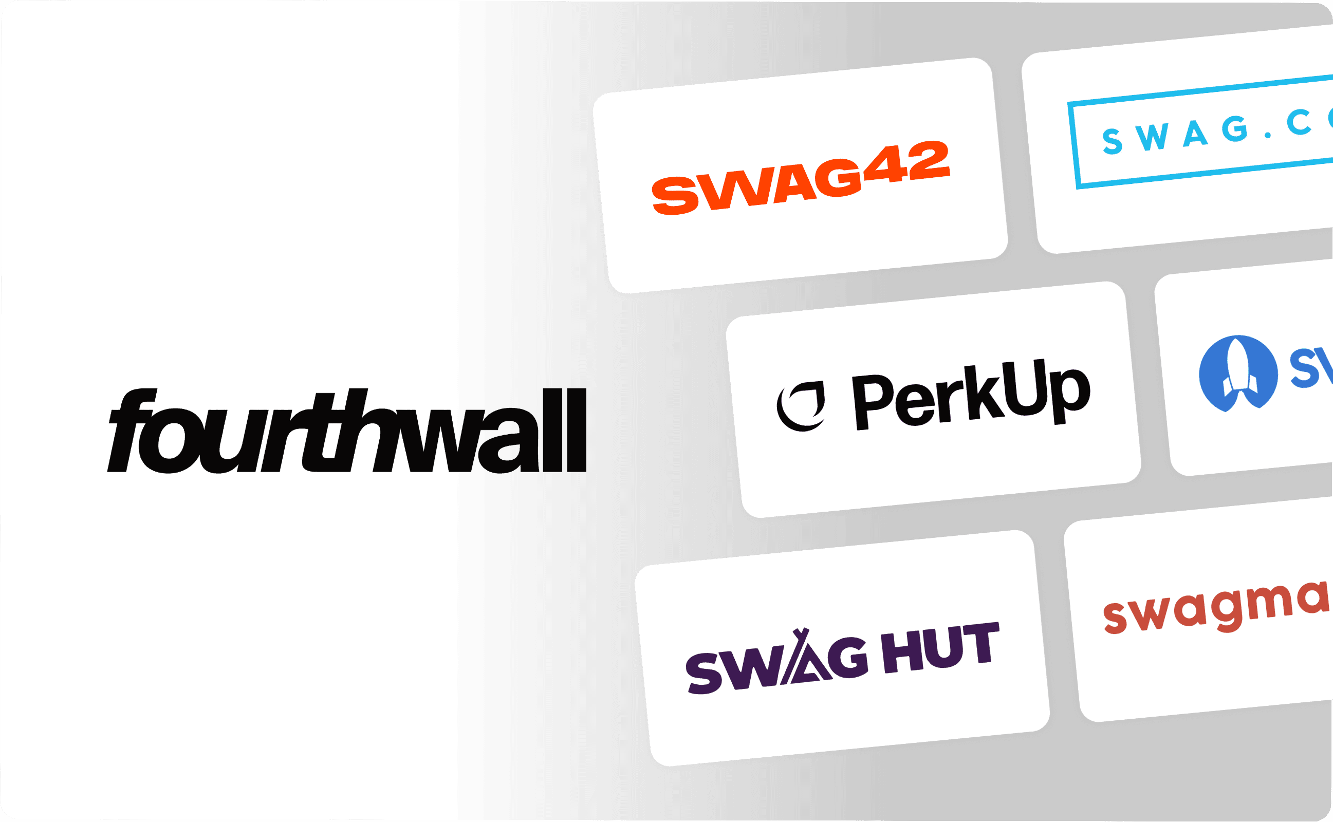 Fourthwall alternatives that include Swag42, Swag.com, PerkUp, SwagUp, Swag Hut, and SwagMagic.