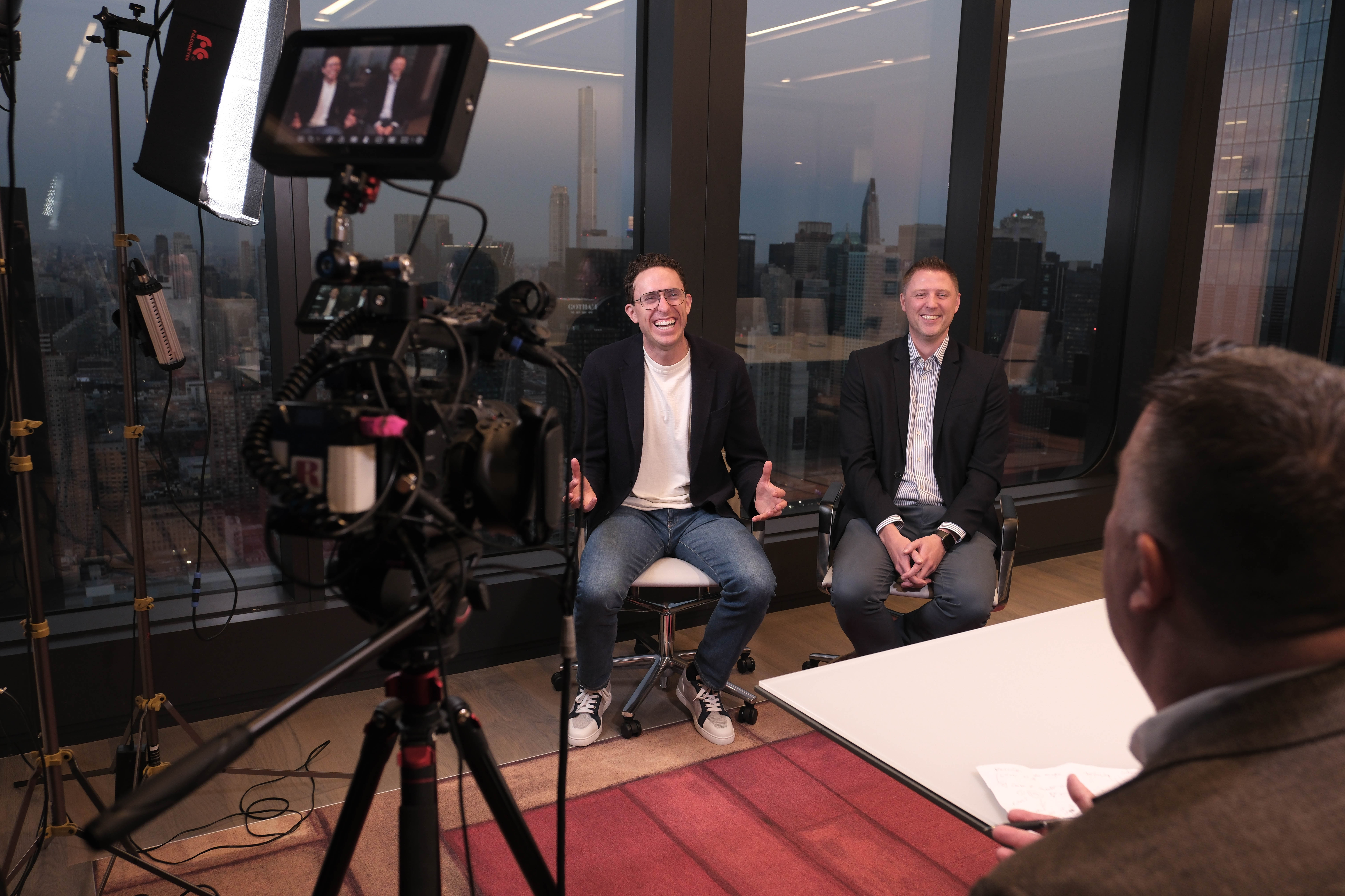 Conor Twomey and Fergus Keenan, Co-Founders of AI One, posing for the camera. 