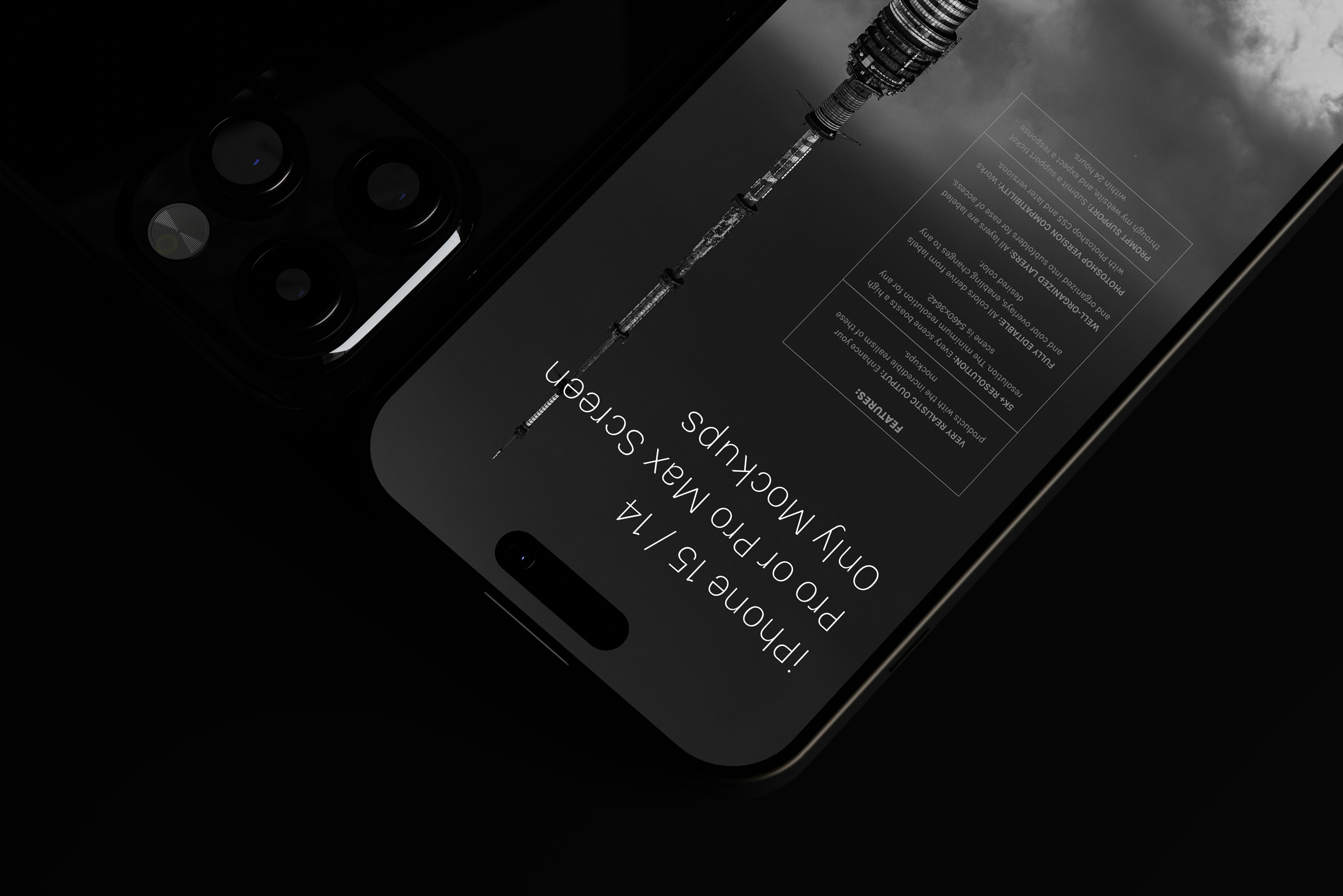 a cell phone with an advertisement on the back of it