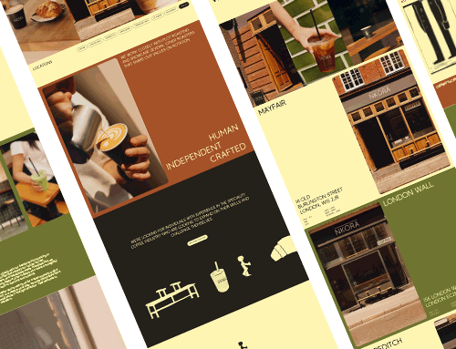 coffee cafe web design and development sample