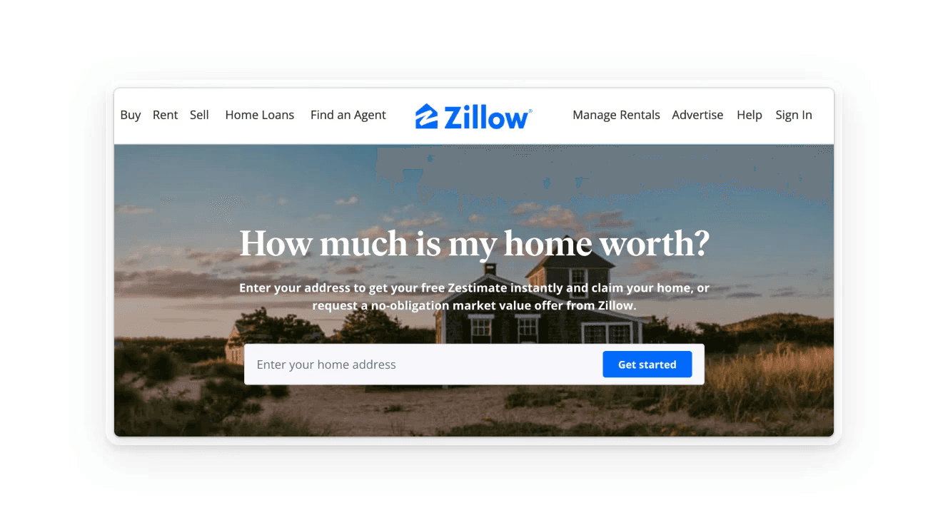 The Zillow Zestimate feature