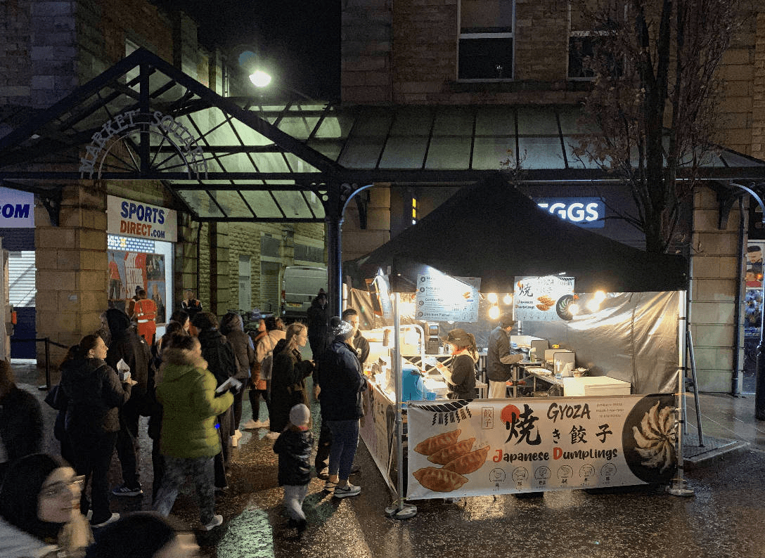 Minimalist coffee can design in hand – black and white packaging with bold typography