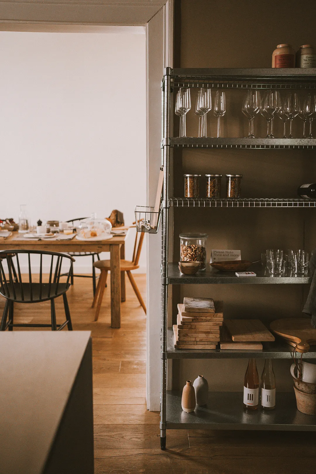 This Portfolio project image is showing the beautiful kitchen and dining area of the edith boutique hotel