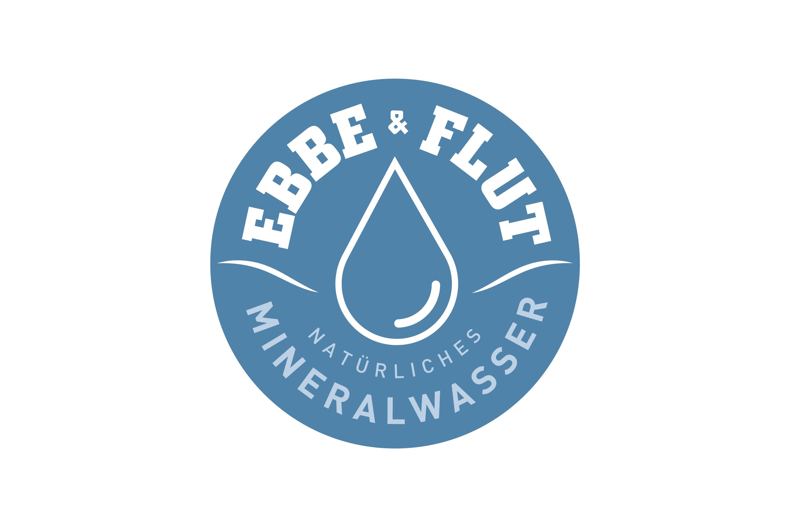 Ebbe & Flut, Natürliches Mineralwasser logo