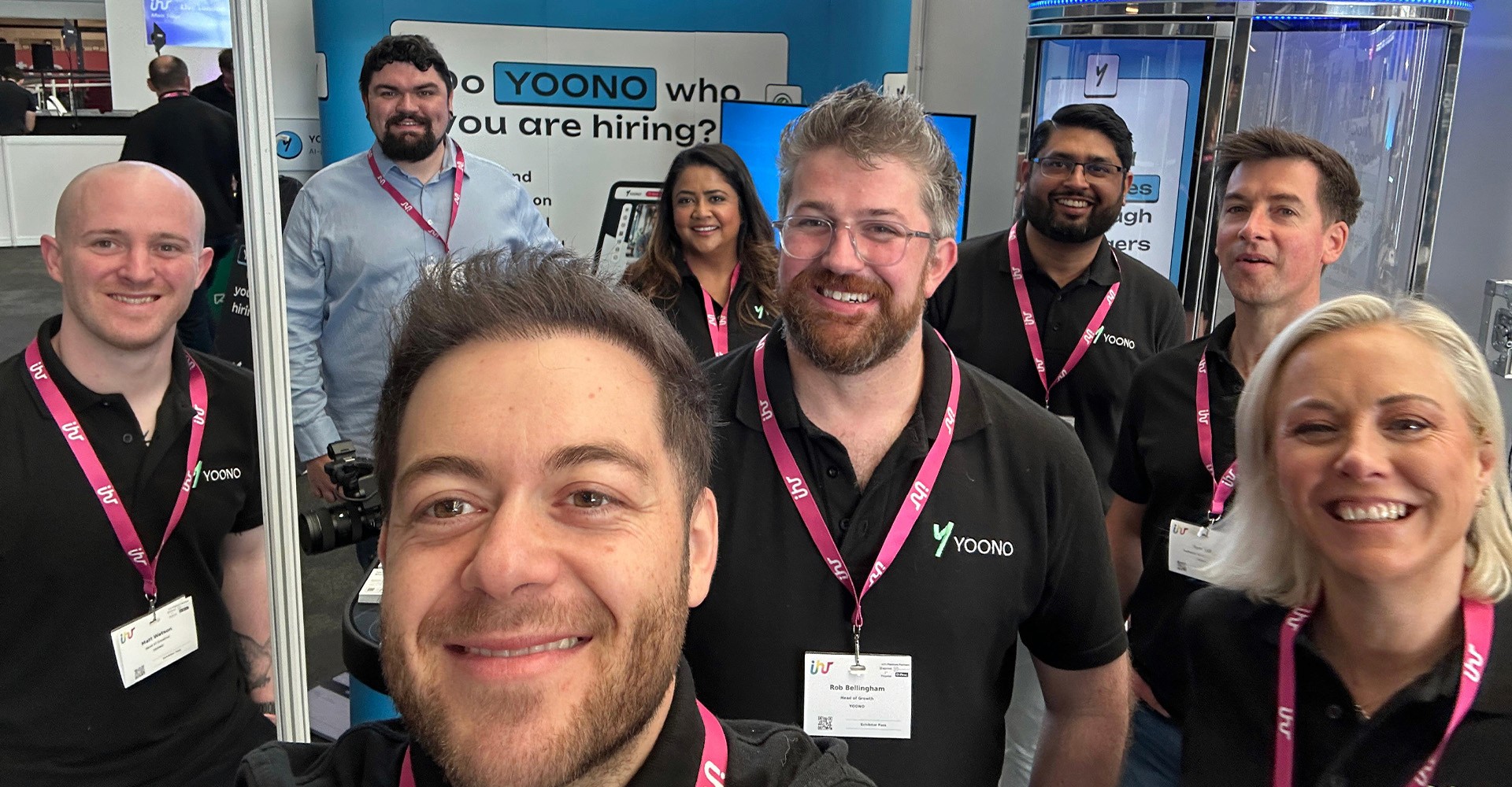 YOONO staff at IHR stand