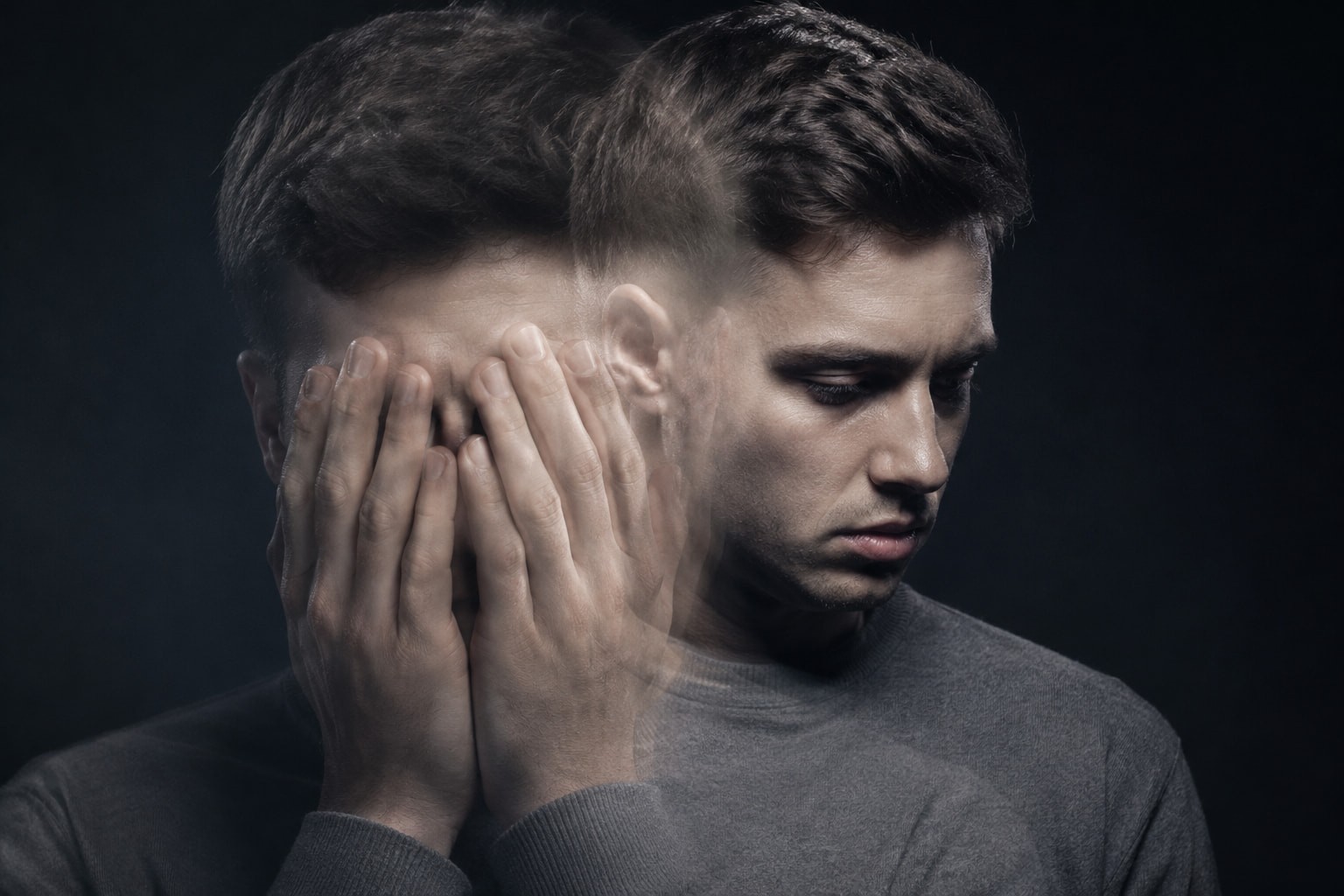 Anxious man representing how to overcome fear, uncertainty, and emotional overwhelm