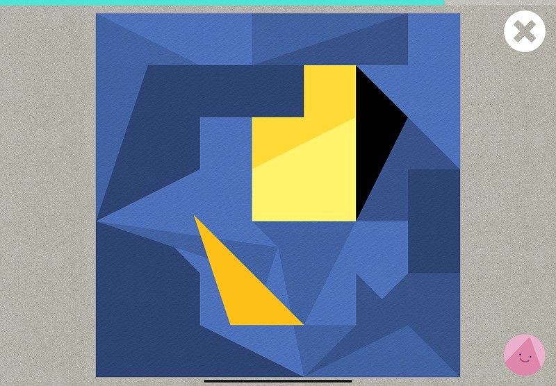 Tangram puzzle: place the shapes into the correct gaps
