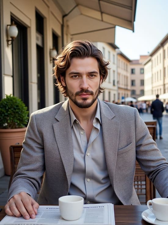 Mature and wealthy man generated by AI boyfriend generator