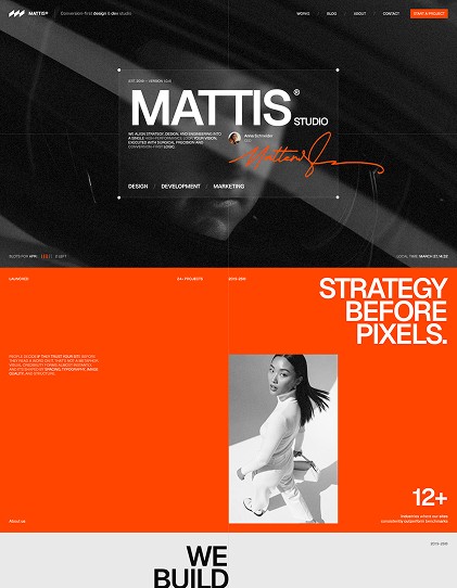 MATTIS — Framer Website Template for Agencies