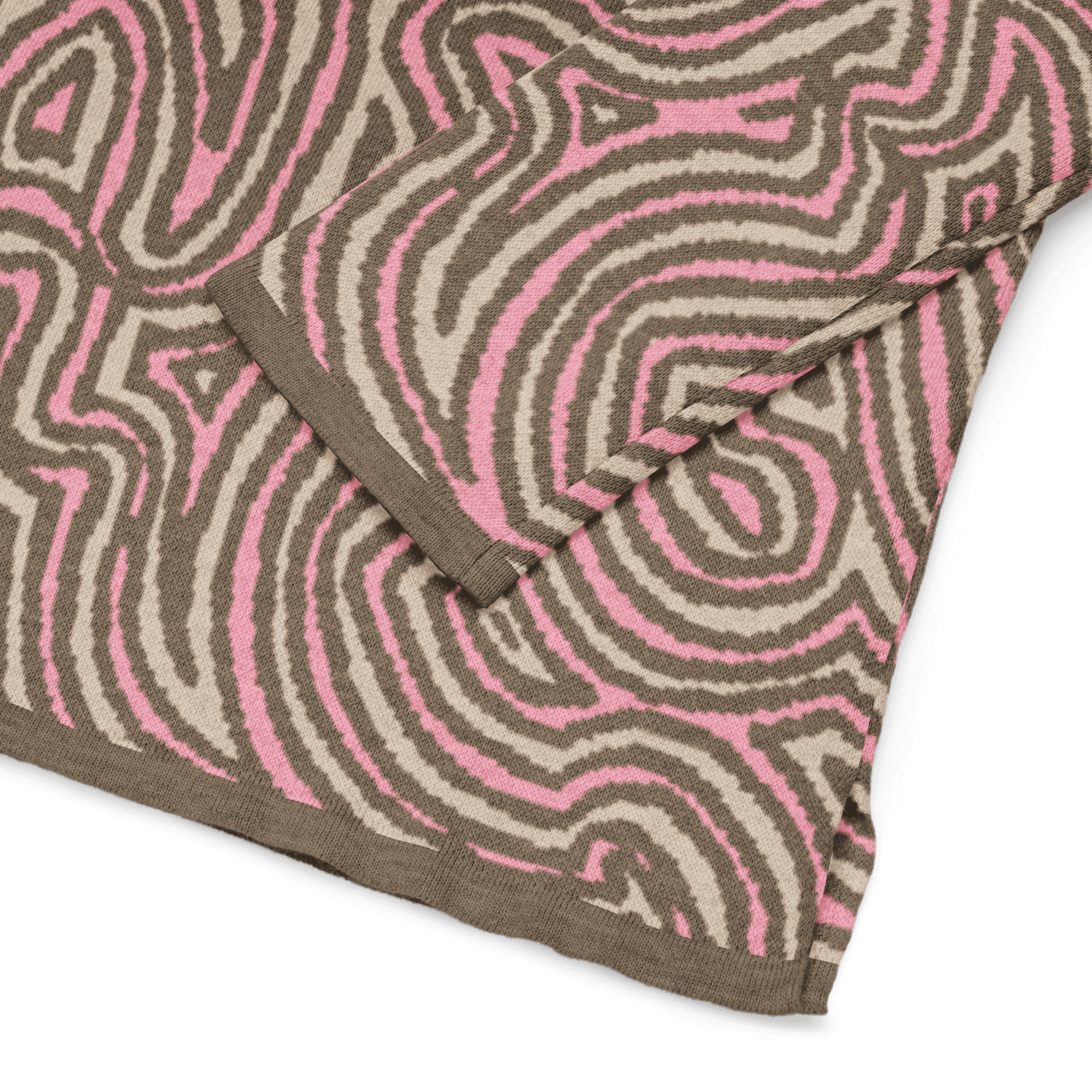 Zoomed in photo of Labyrinth Waves Knitted Sweater