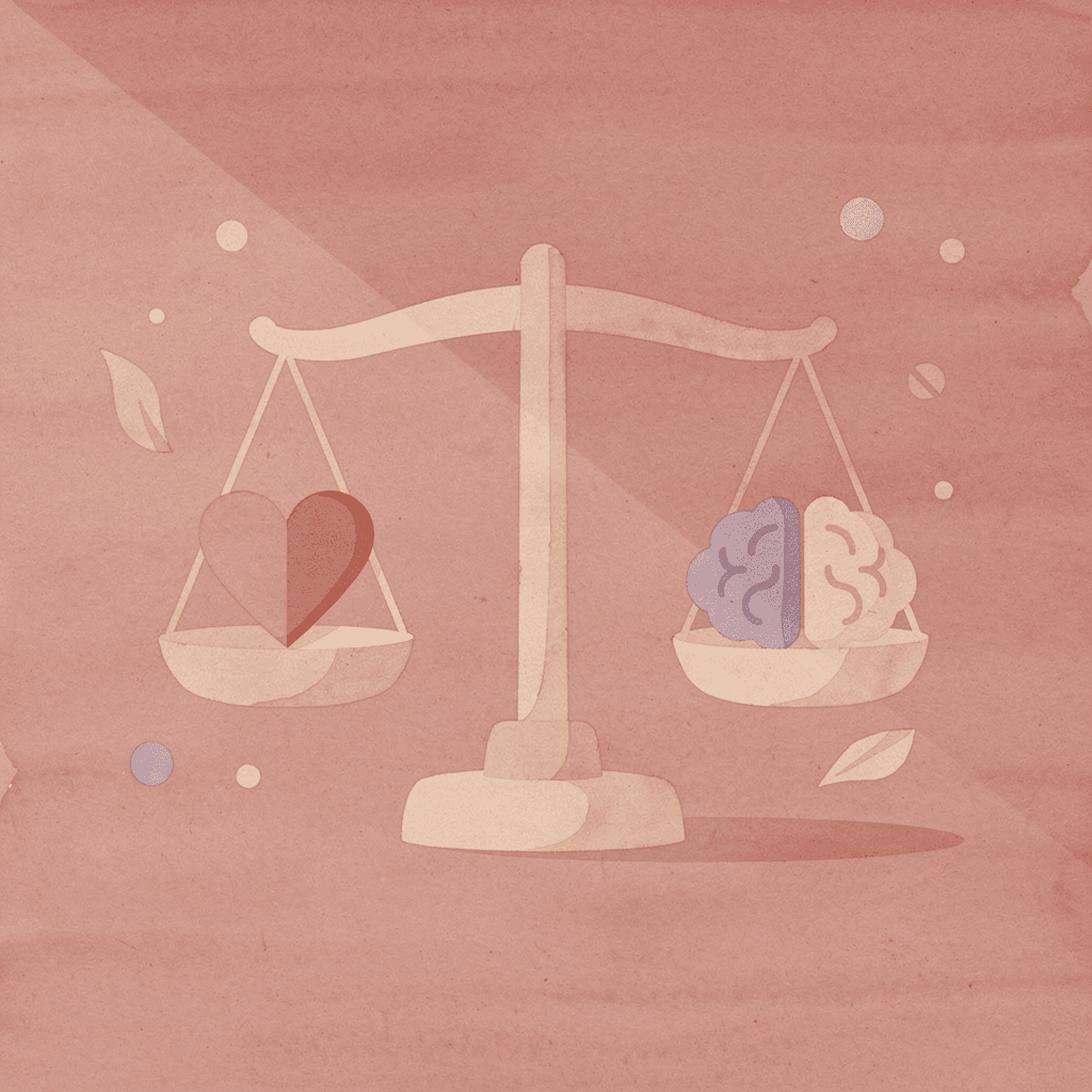 Balance scale comparing equipment ownership with fitness results