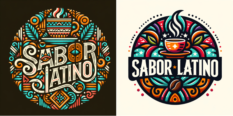 Dall-e  - Test Generación Logo "Sabor Latino"