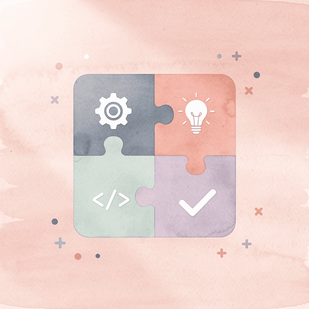 Puzzle pieces fitting together, representing holistic college admissions evaluation
