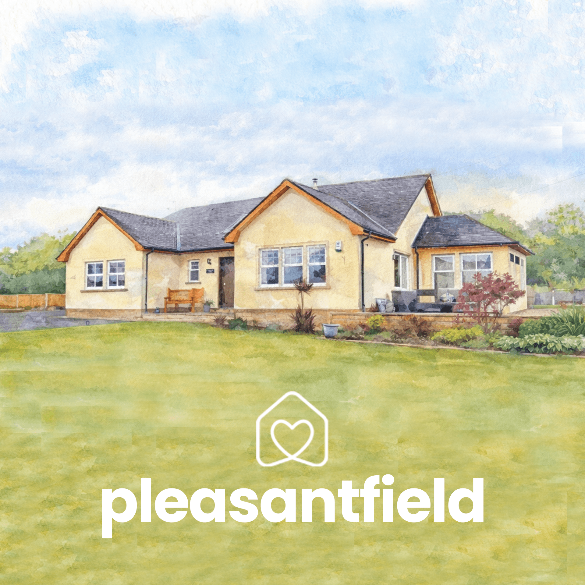 modern house with big windows