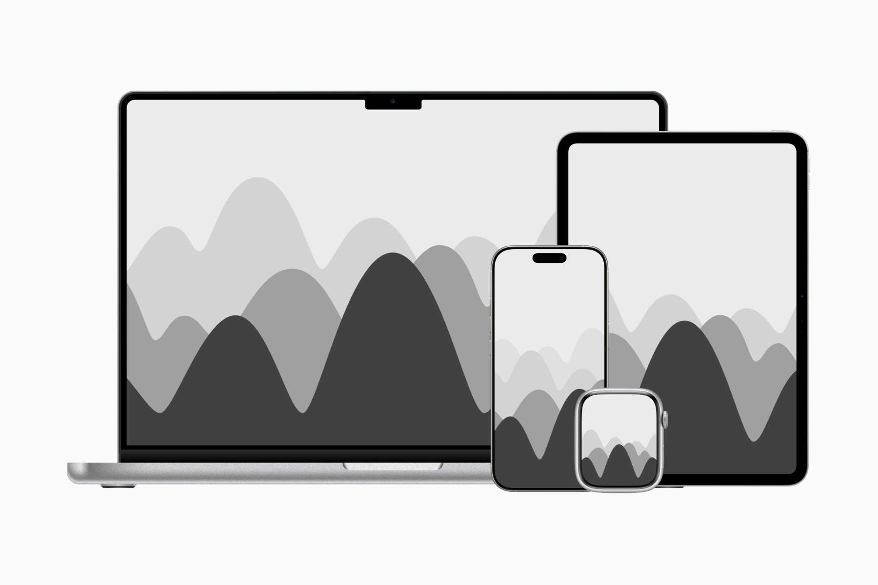 Wallpaper sizes specially designed for phones, desktops, tablets, and smartwatches