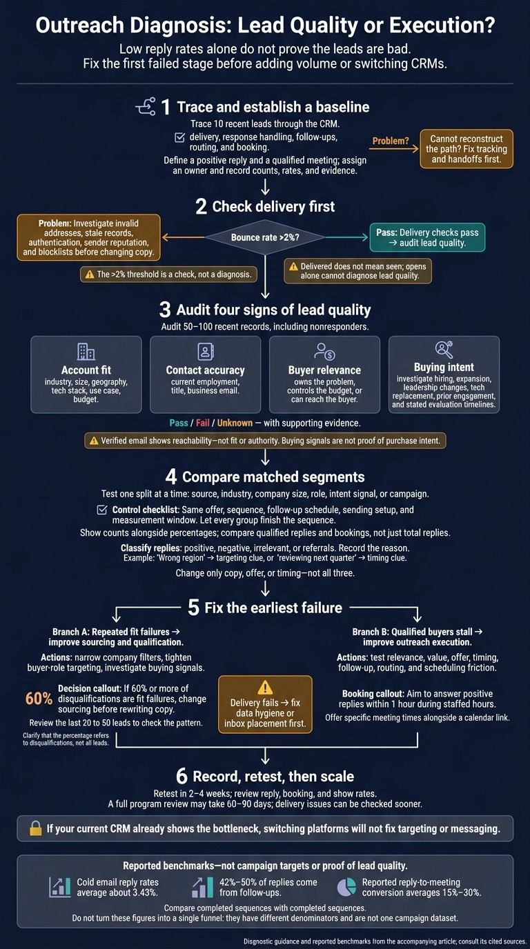 Outreach Diagnosis: Lead Quality or Execution?