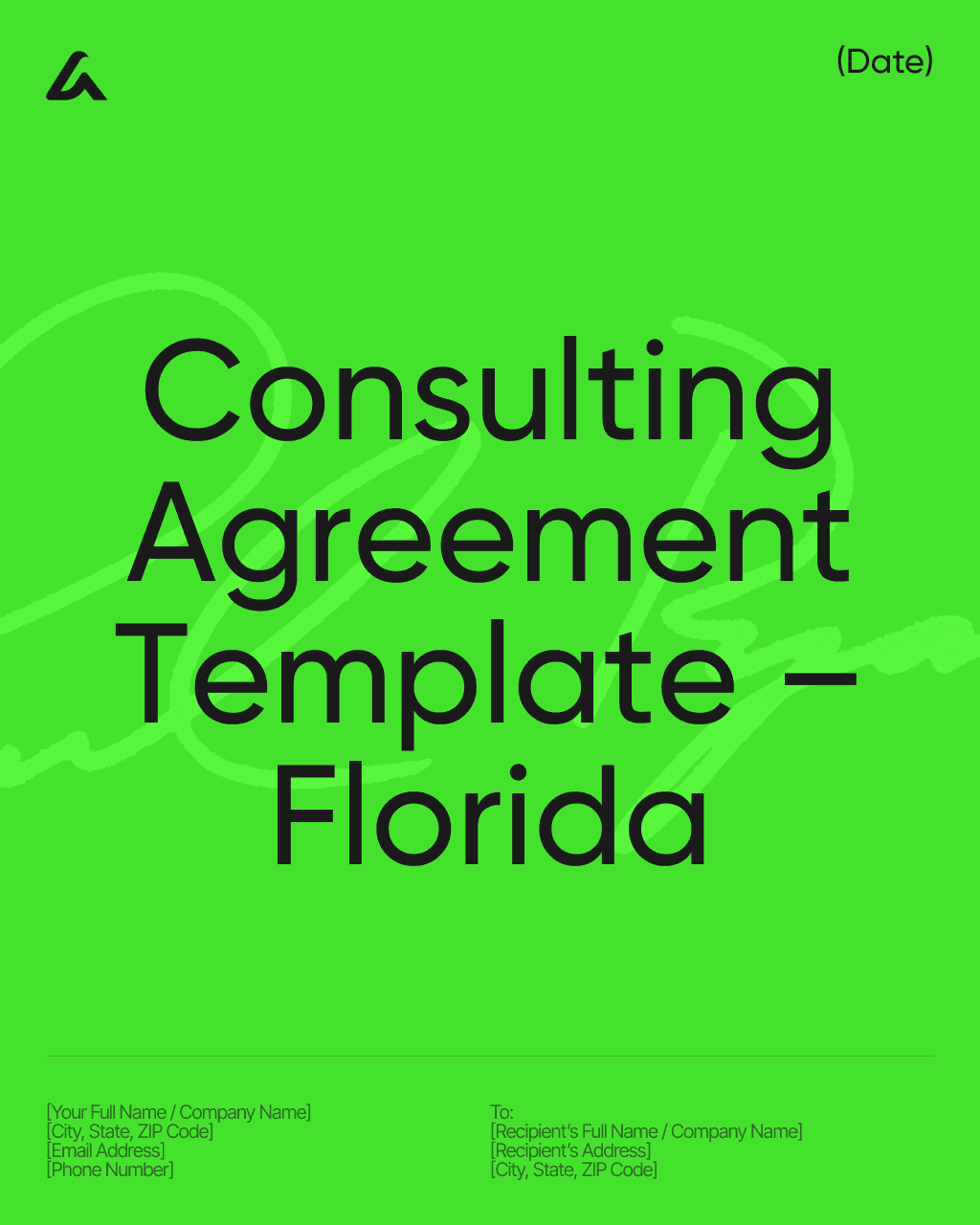 Consulting Agreement Template – Florida