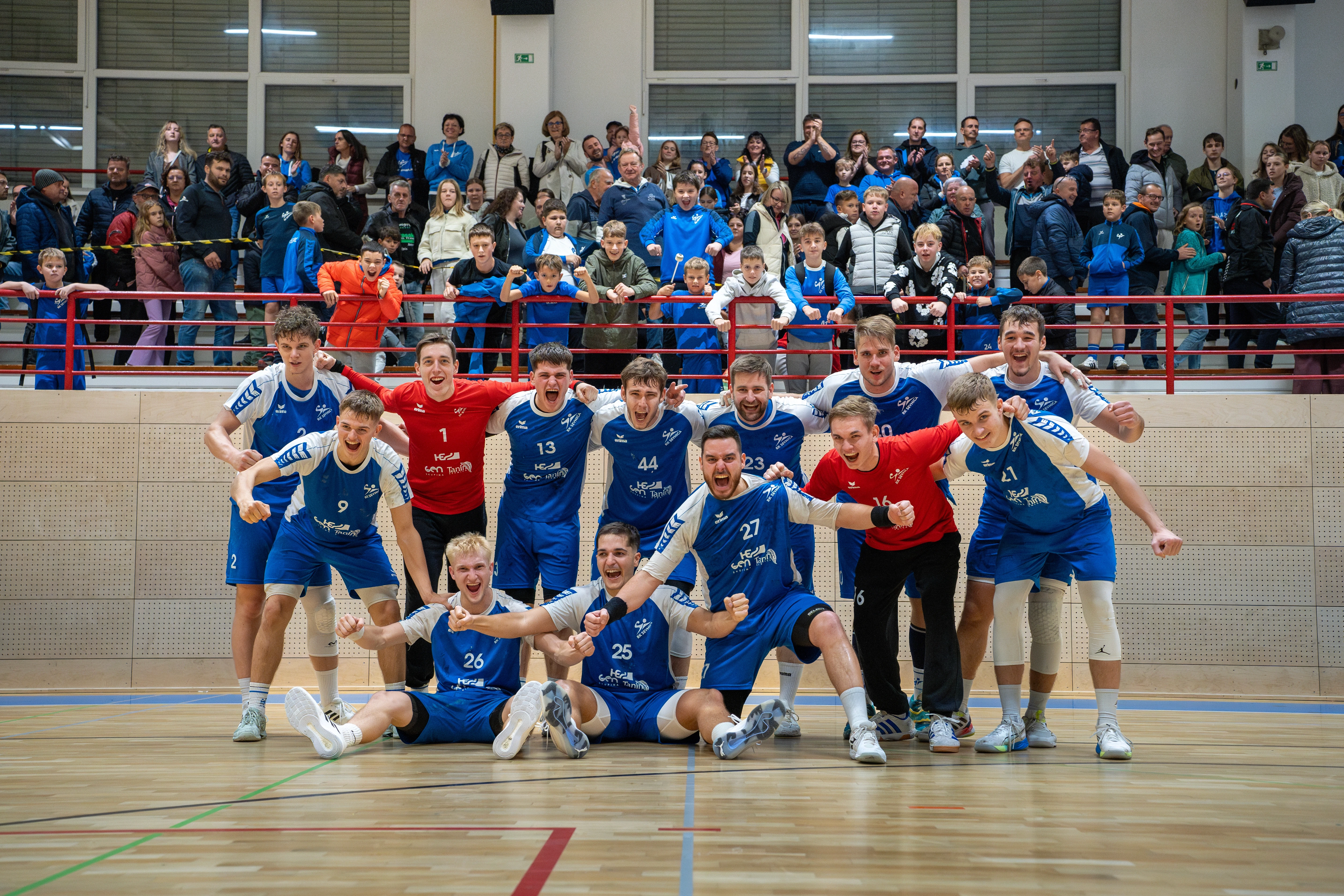 Rk Sevnica handball team photo after a match