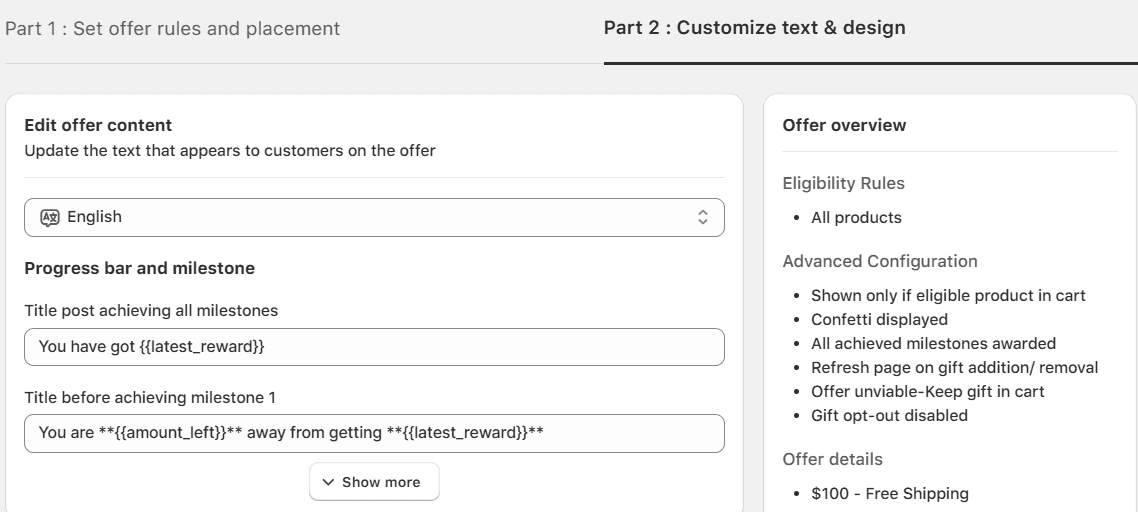 Non-Shopify plus customers can customize the Shopify cart to drive overal checkout conversions