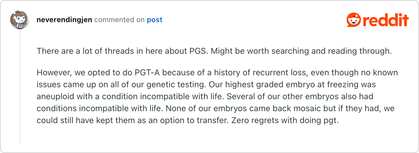 Post on Reddit