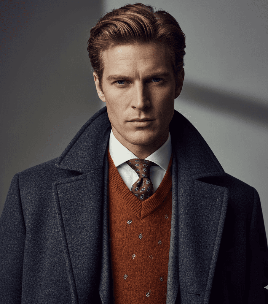 Man in a serious mode