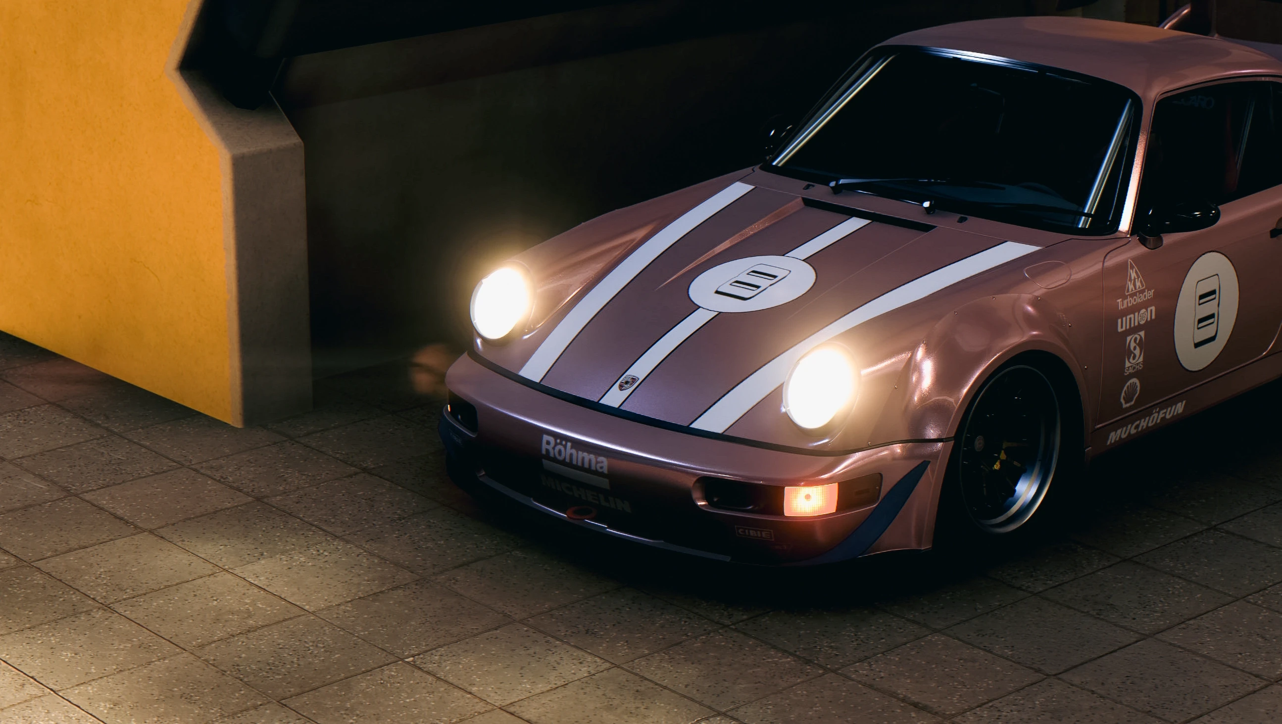 Hoonigan Rauh-Welt Begriff Porsche 911 Turbo 1991 - Porsche "GOON"