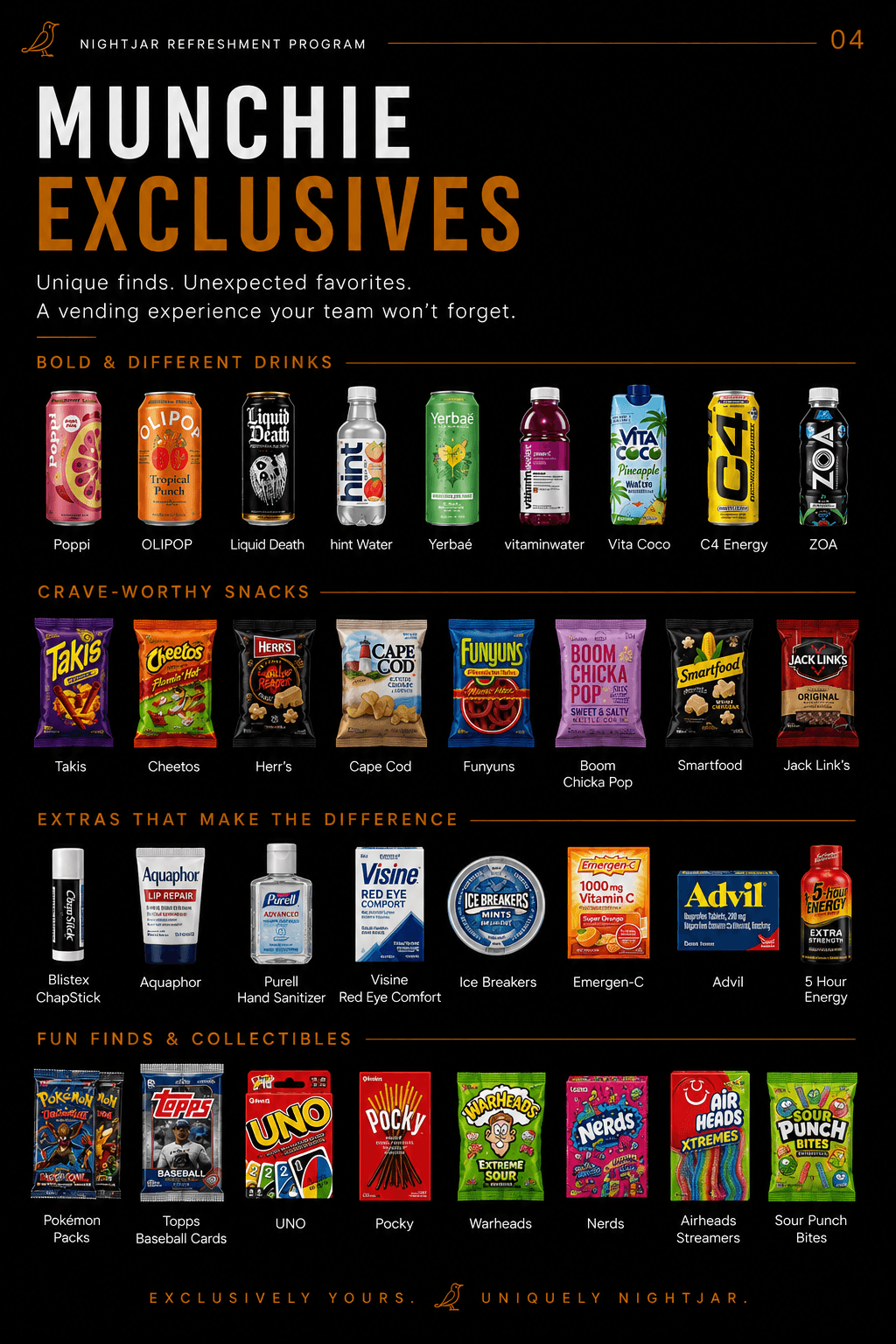 Customized vending brochure preview