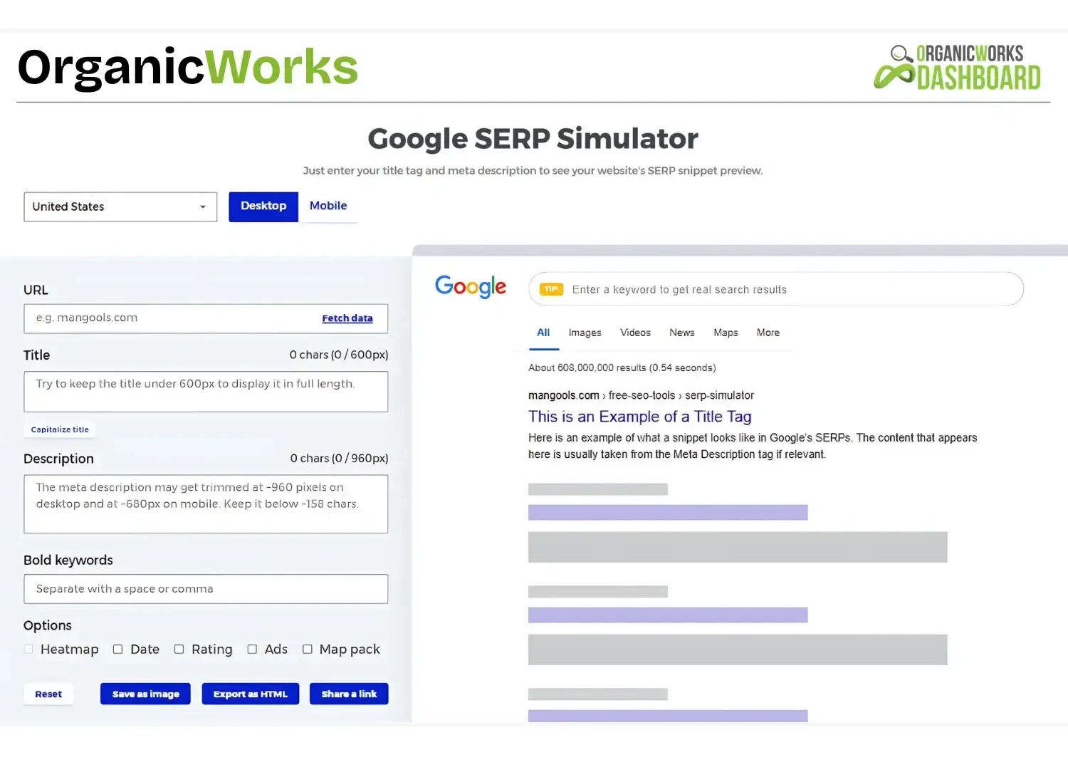 Google SERP Simulator