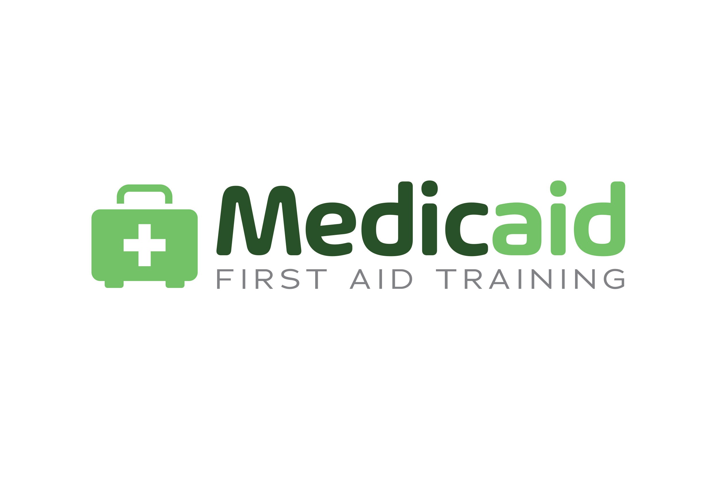 Medicaid First Aid Training Logo Design