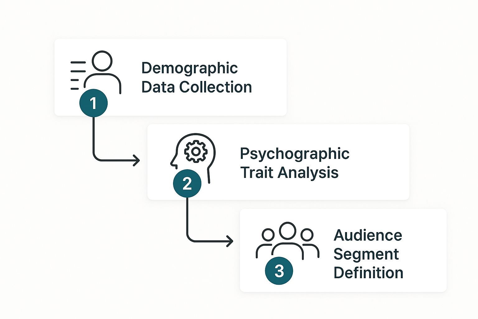 Infographic about how to identify target audience