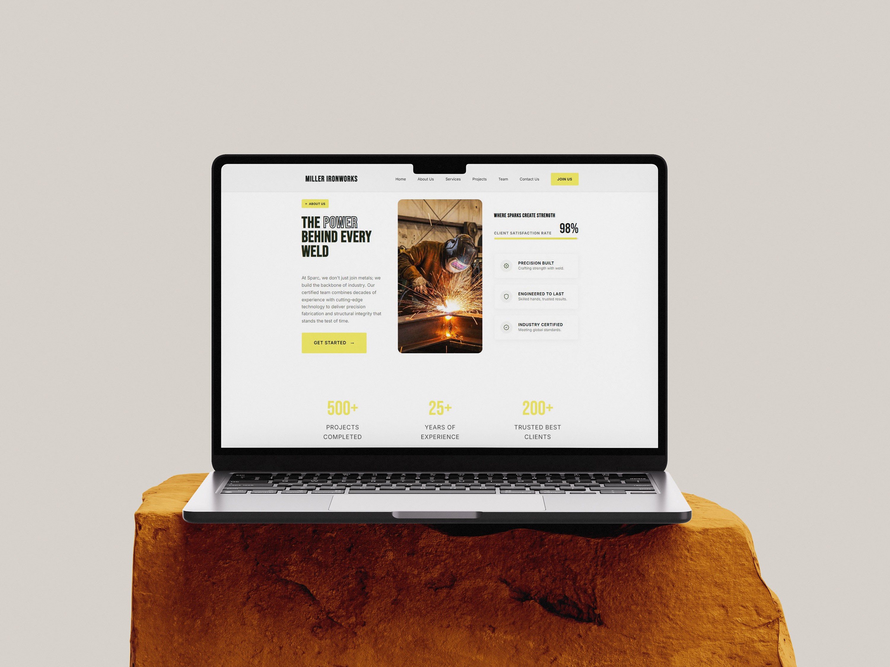 Miller Ironworks Website About Section