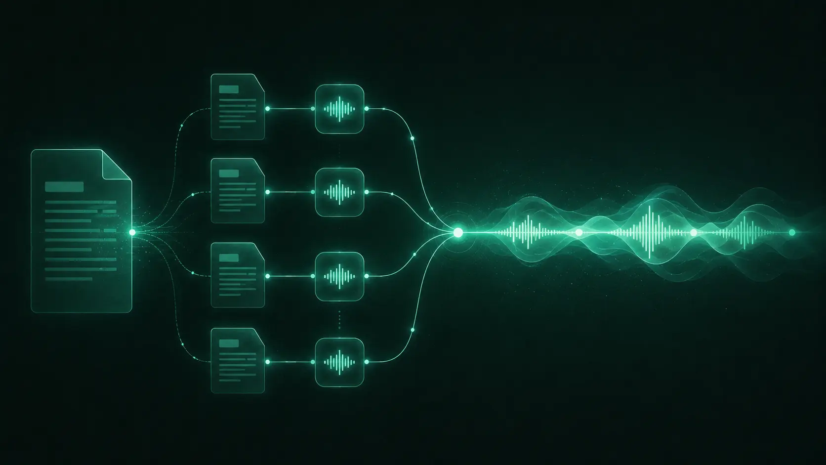 Long text to speech audio assembly and validation
