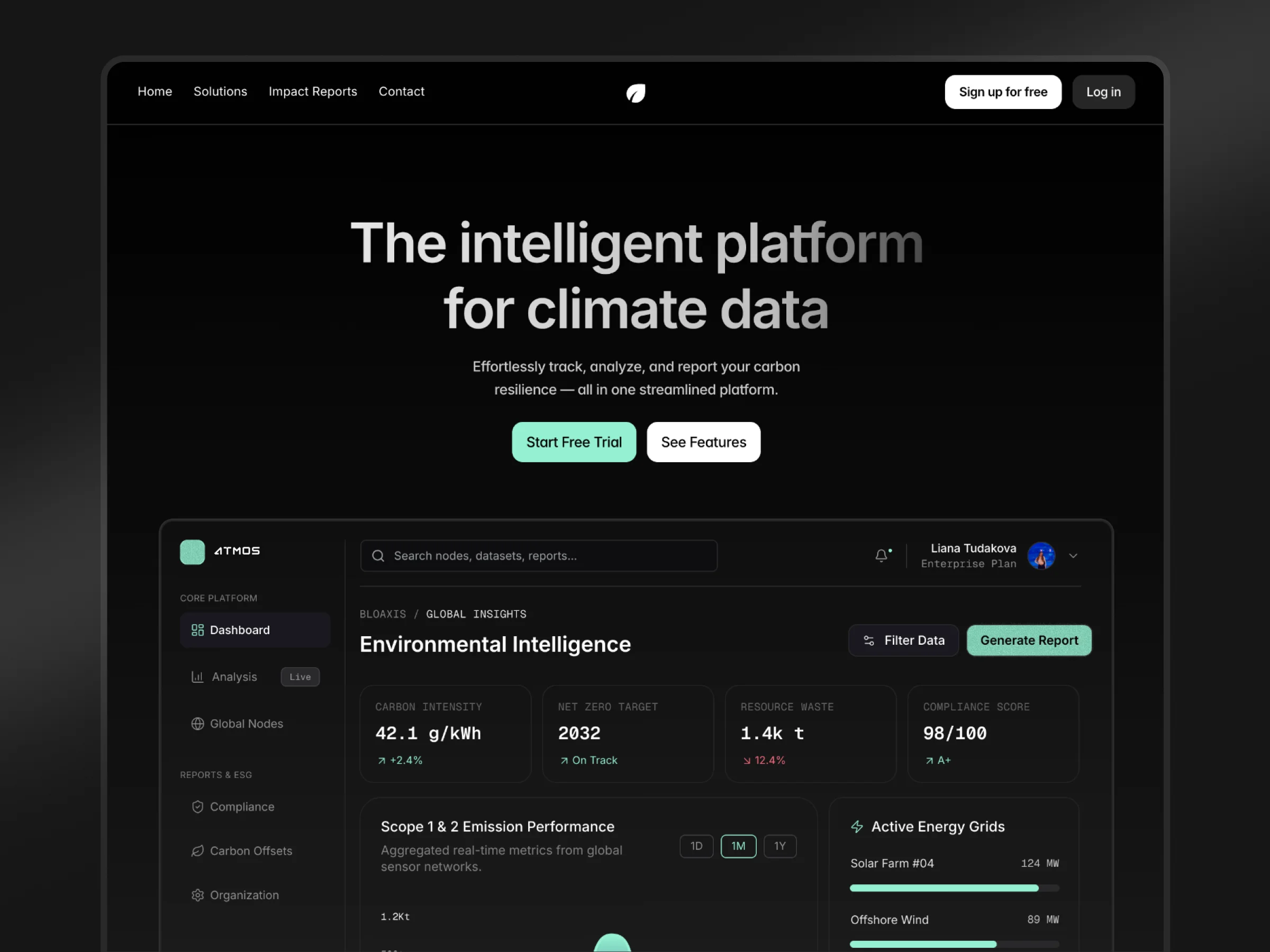 Website before redesign — surface-level layout without clear product positioning or user logic
