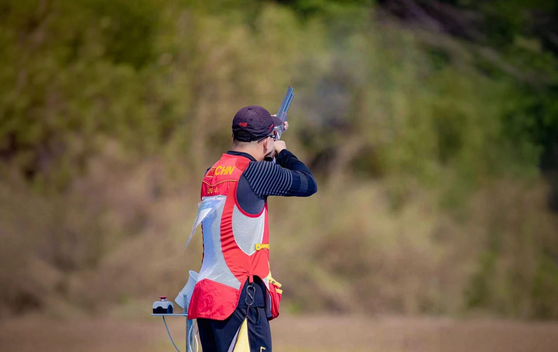 Men's trap athlete