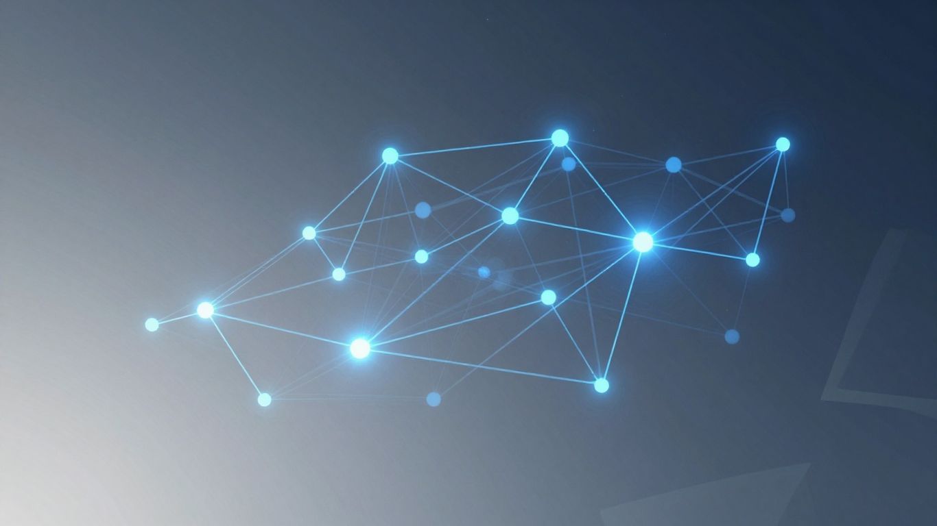 Native ad platform interface with secure connections and data visualization.