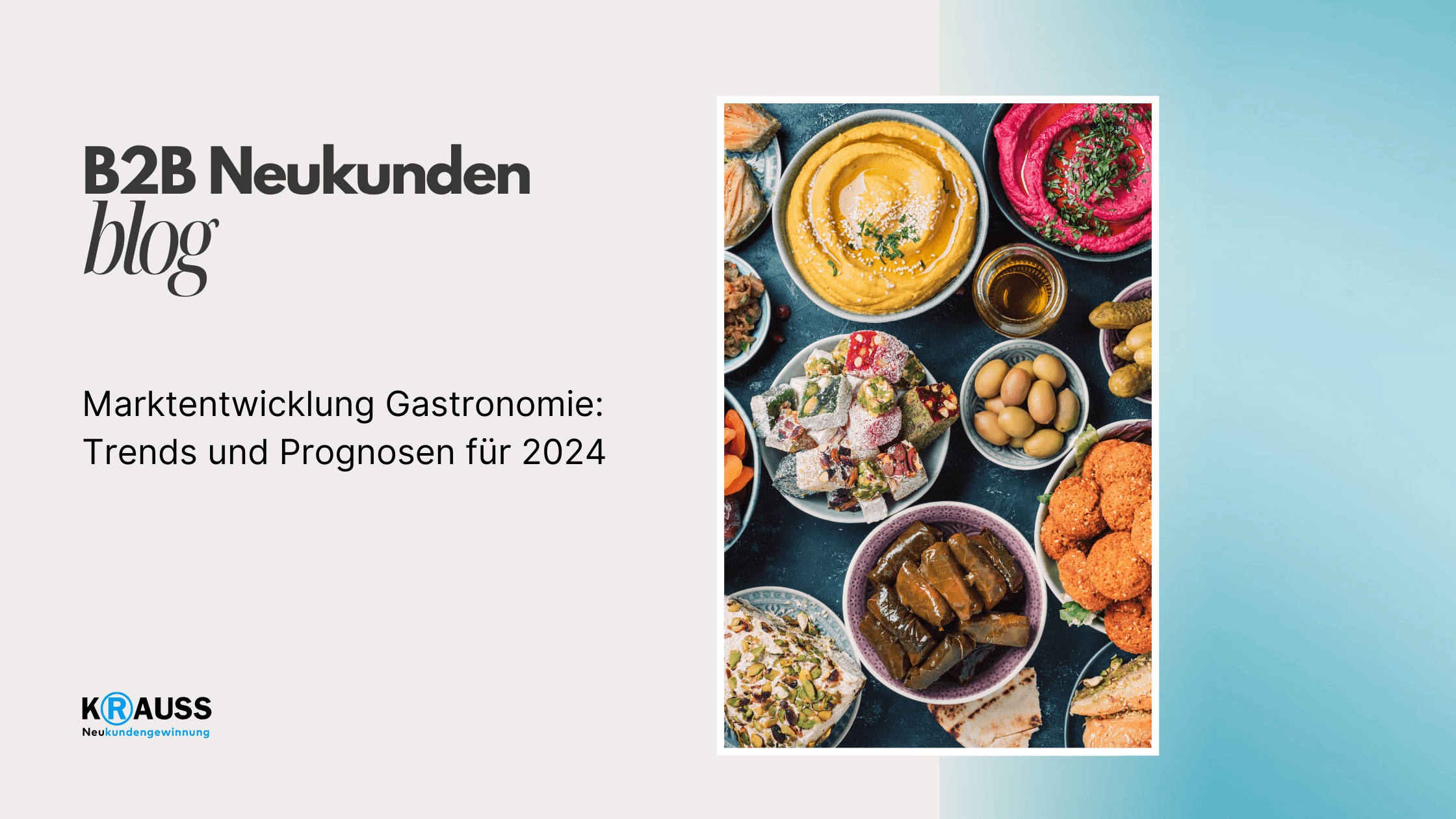 Marktentwicklung Gastronomie: Trends und Prognosen für 2024