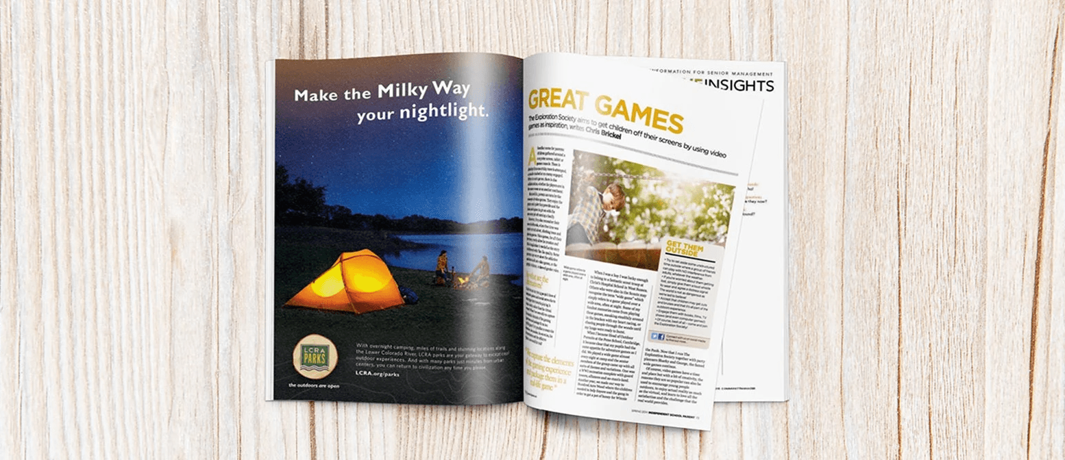 campaign ad magazine design