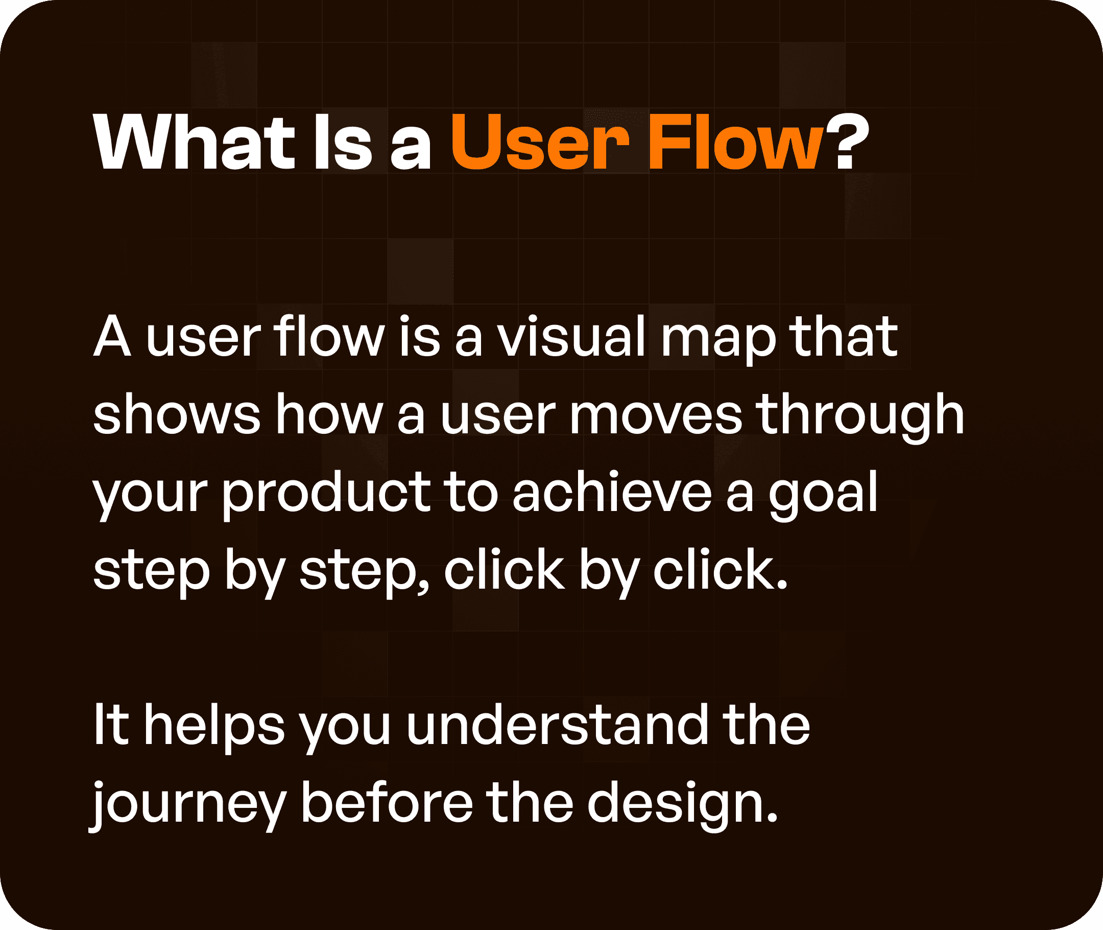 User Flow in brief