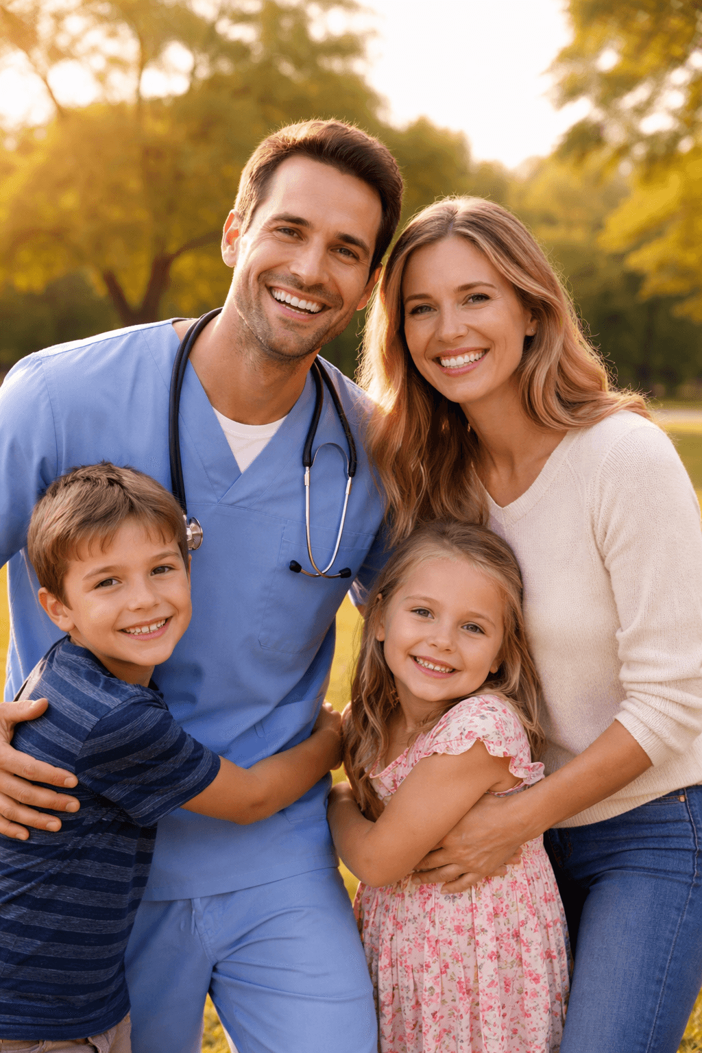 a person in a white coat