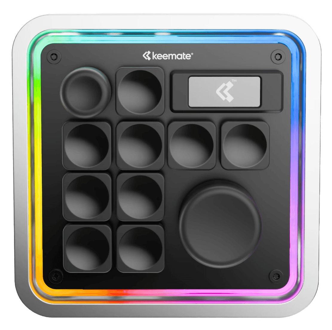 Gold iPhone displaying a habit tracker app interface with cards for journaling, exercise, hydration, and meditation, set against a light grey background.